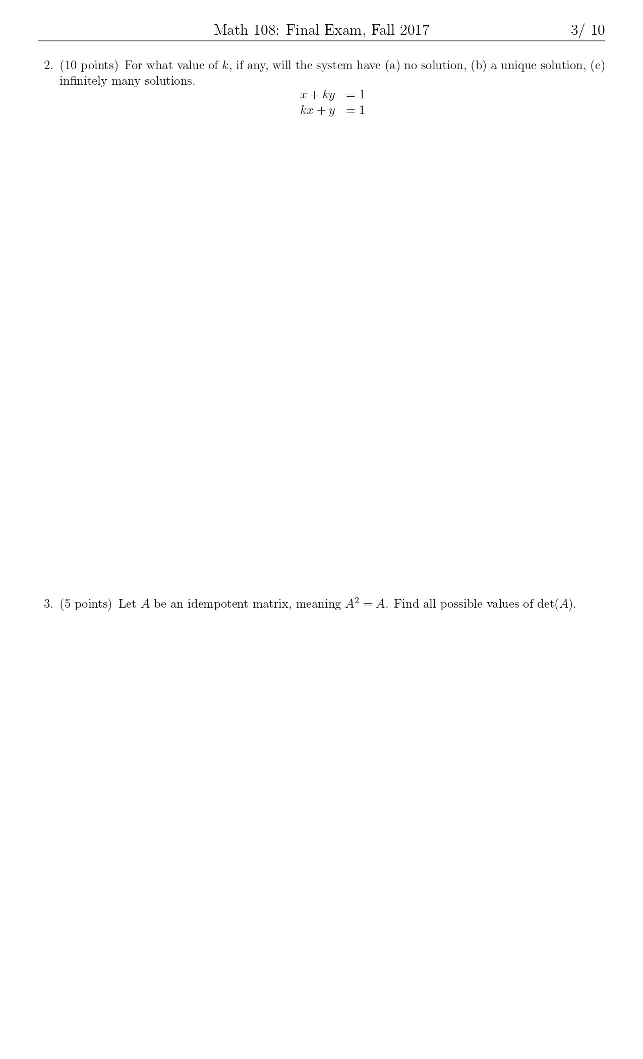 following matrices: 0 1 1 2 1:1:[752 $],B=[g j,0= 2 3,1):32 3