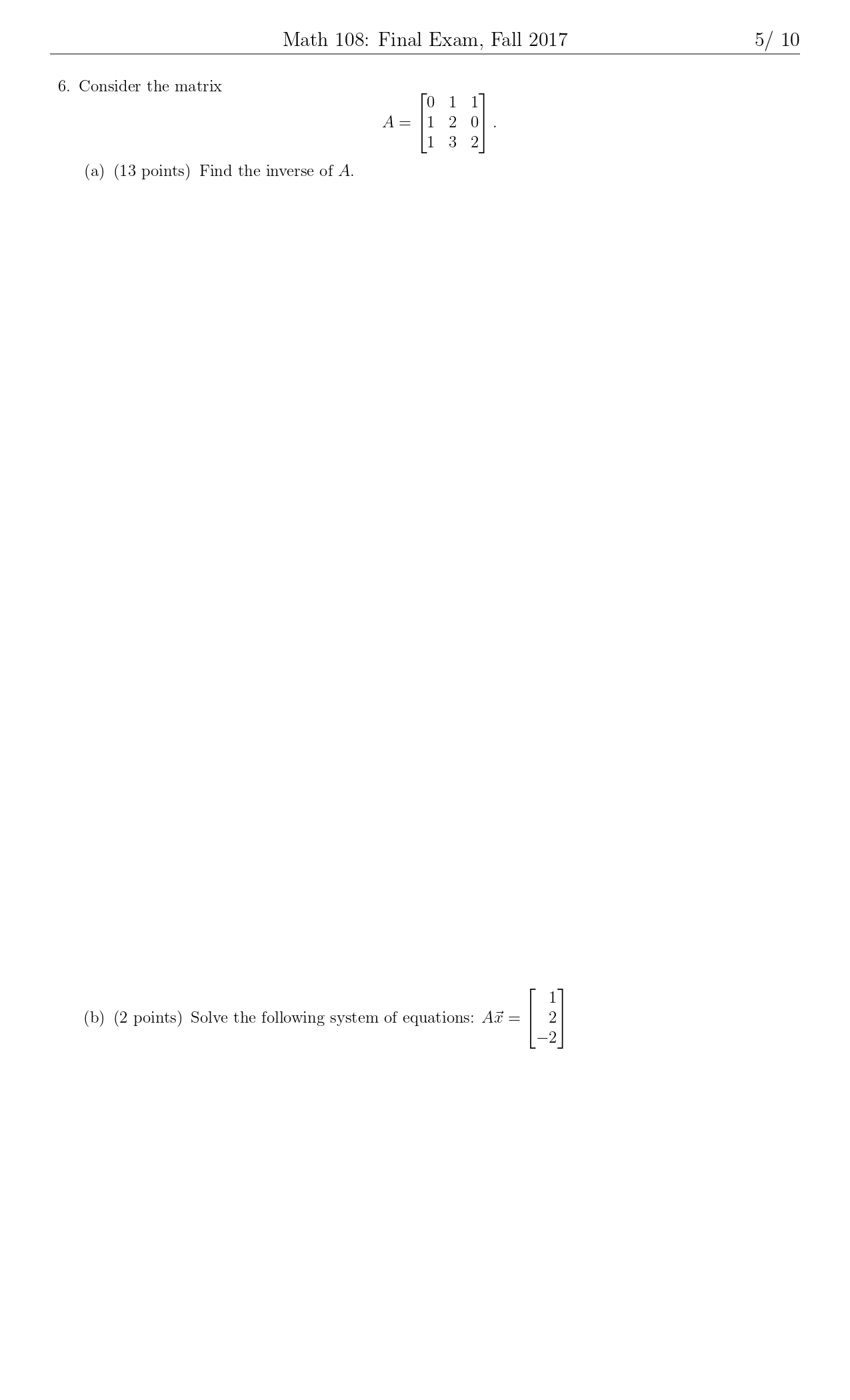 (5 points) 3A + ZBC (b) (5 points) DBA (c) (5 points)