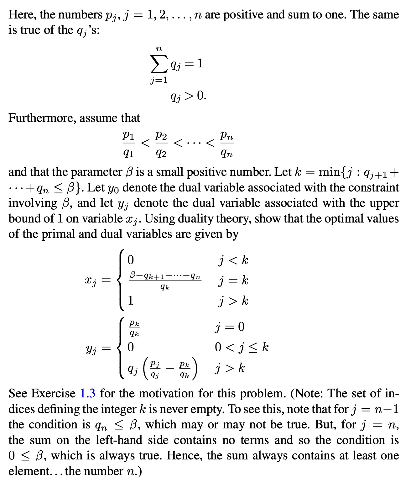 subject to j=1 j = 1, 2, ..., n j = 1,