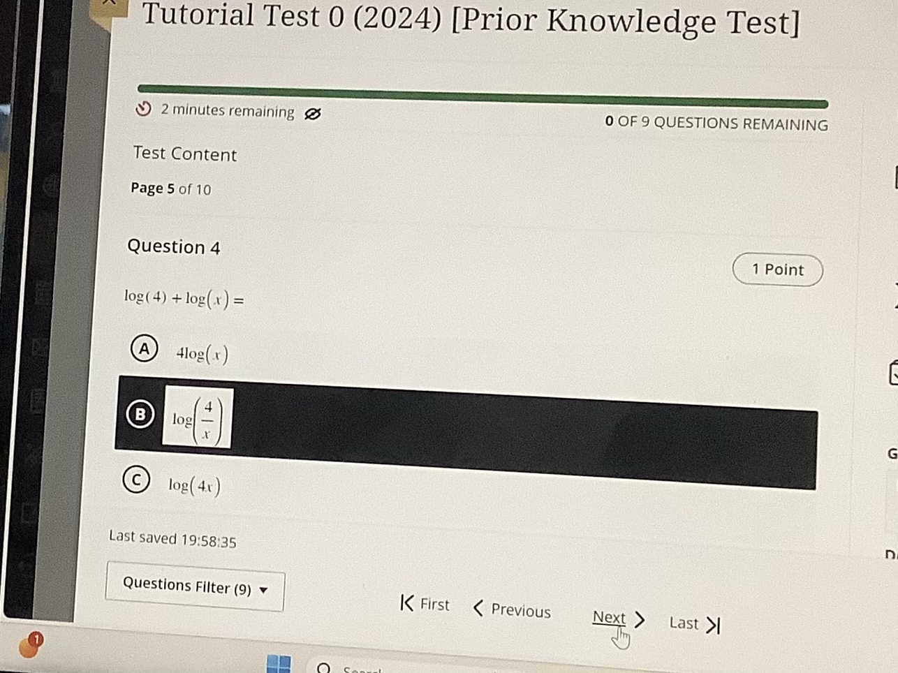 Please answer all these maths questions with a explanation Tutorial Test 0