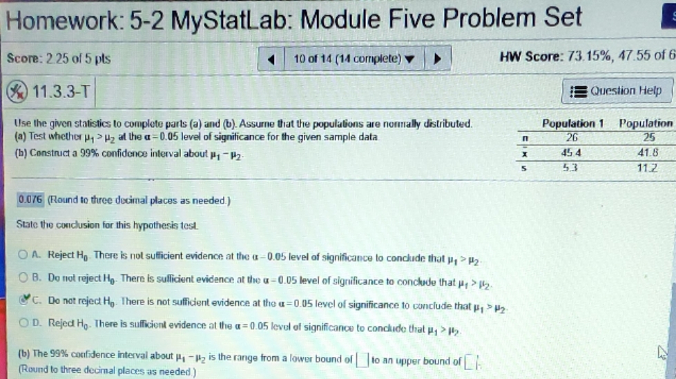 Need help with the last question with the lower bound and upper