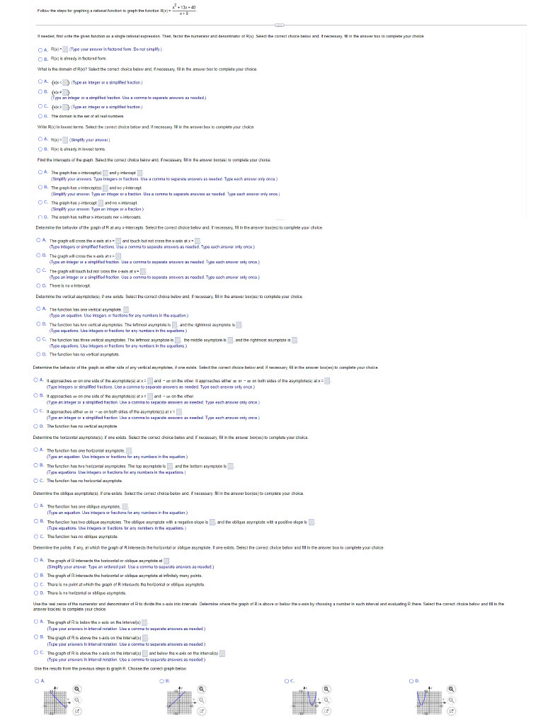  Follow the shops for graphing a rati function to graph the