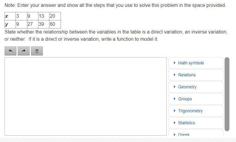 Note: Enter your answer and show all the steps that you