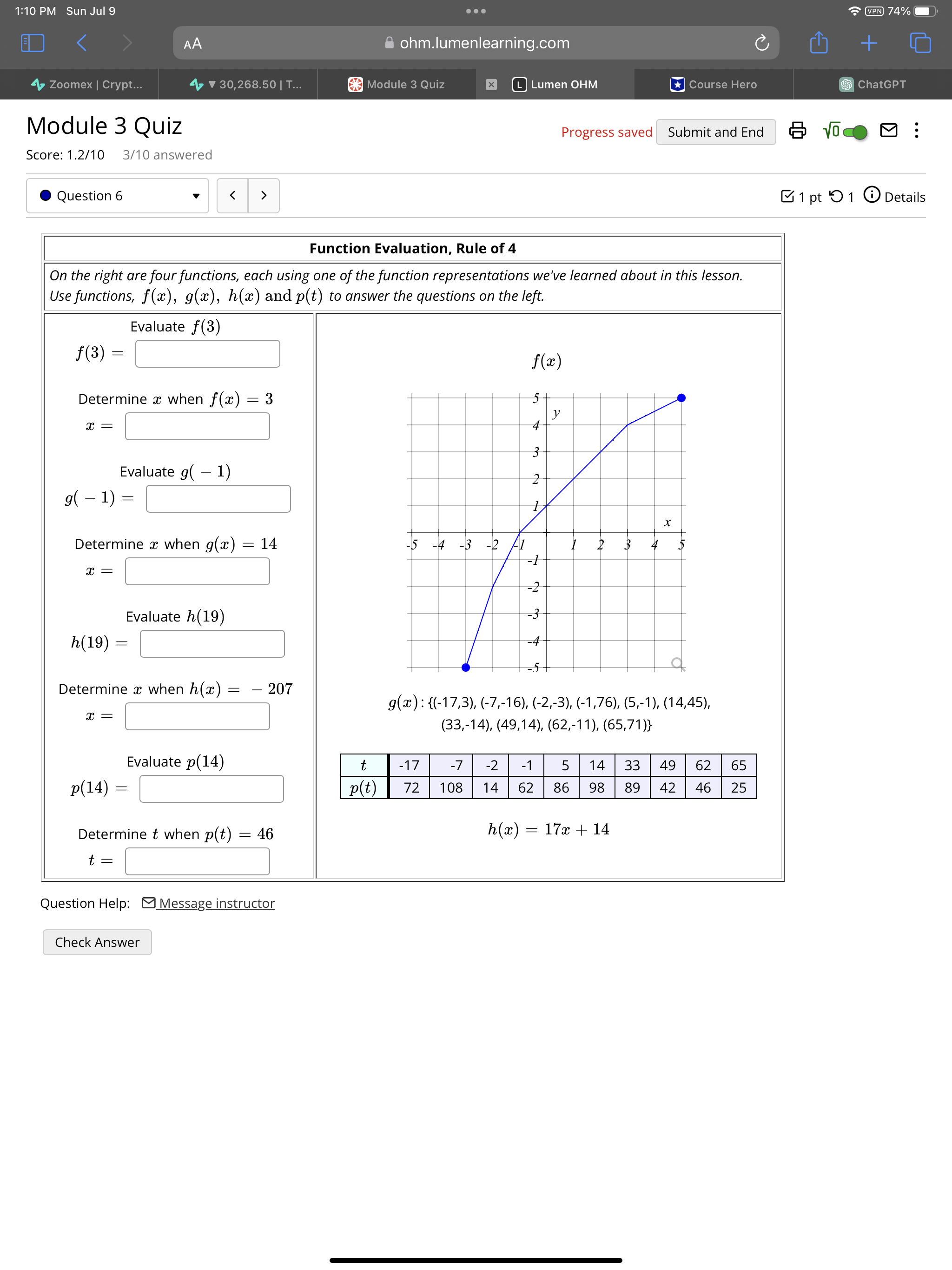  1:10 PM Sun Jul 9 . . . VPN 74% AA