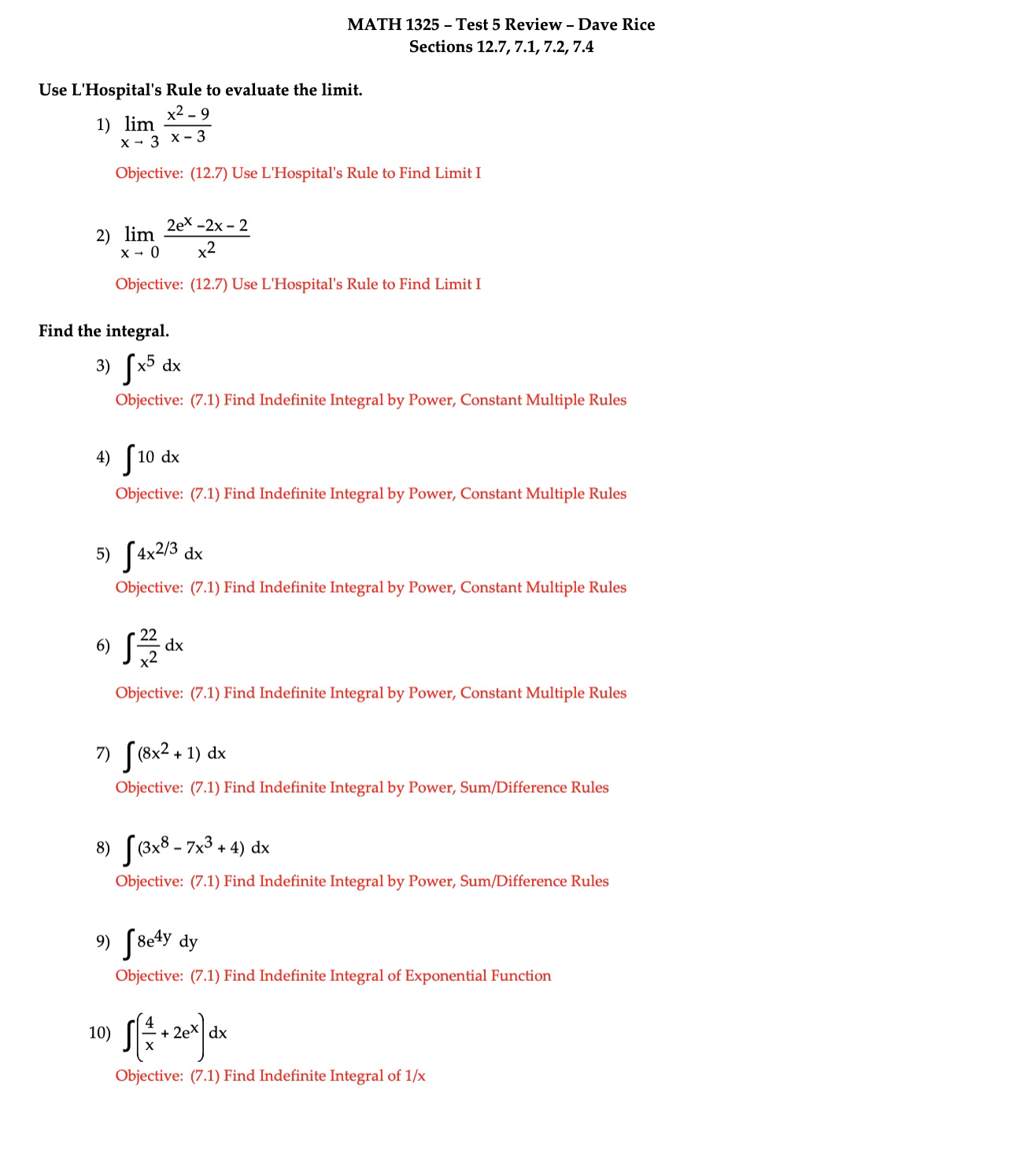 Please answer all the questions thoroughly. I've provided the answer key below.