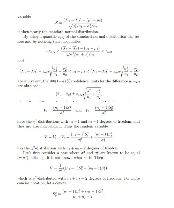  variable Z = (X1 - X2) - (#1 - 12) Voi/m