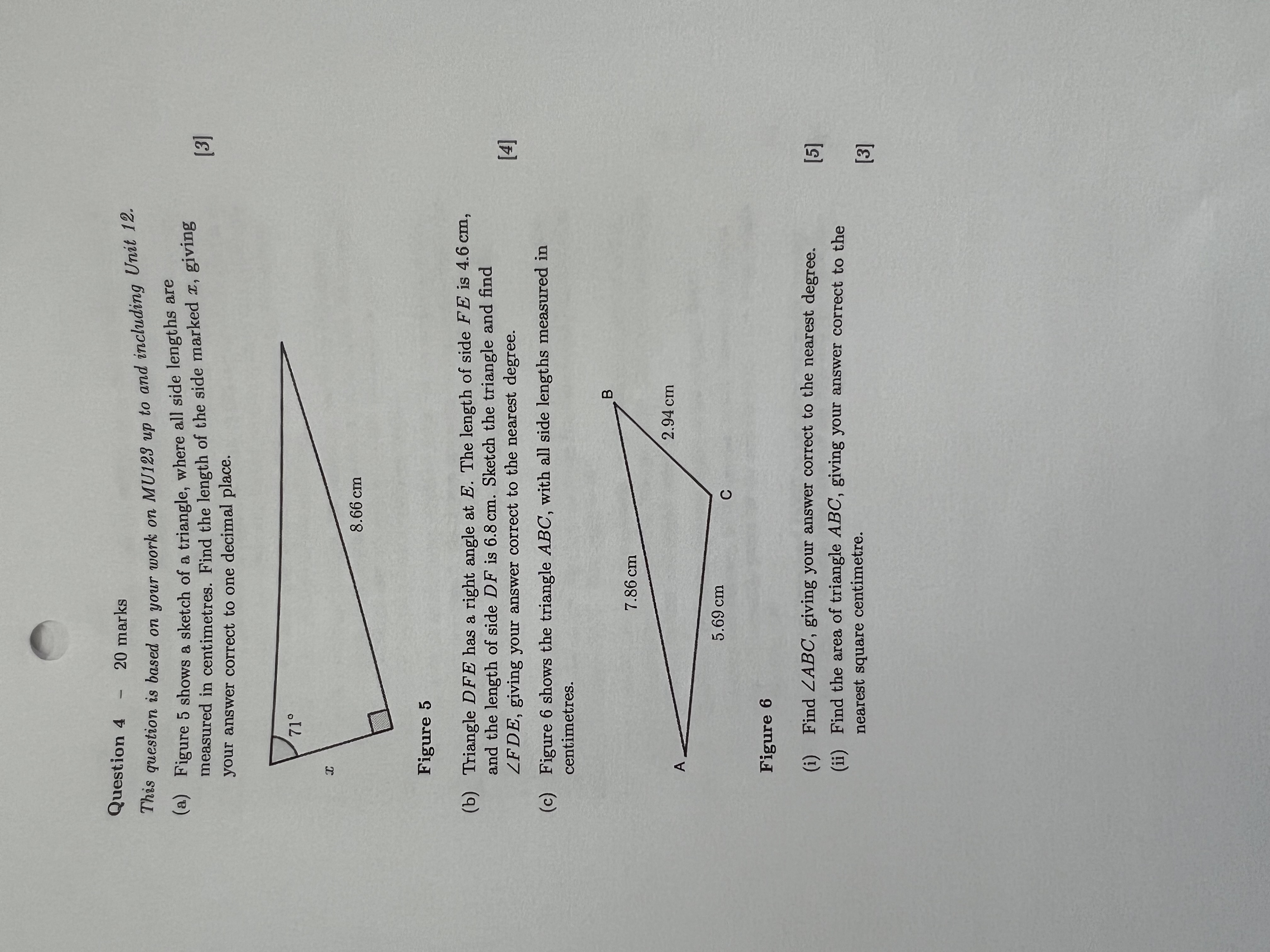  Question 4 - 20 marks This question is based on your