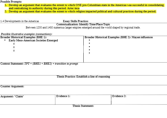 Possible Prompts: 1. Develop an argument that evaluates the extent to