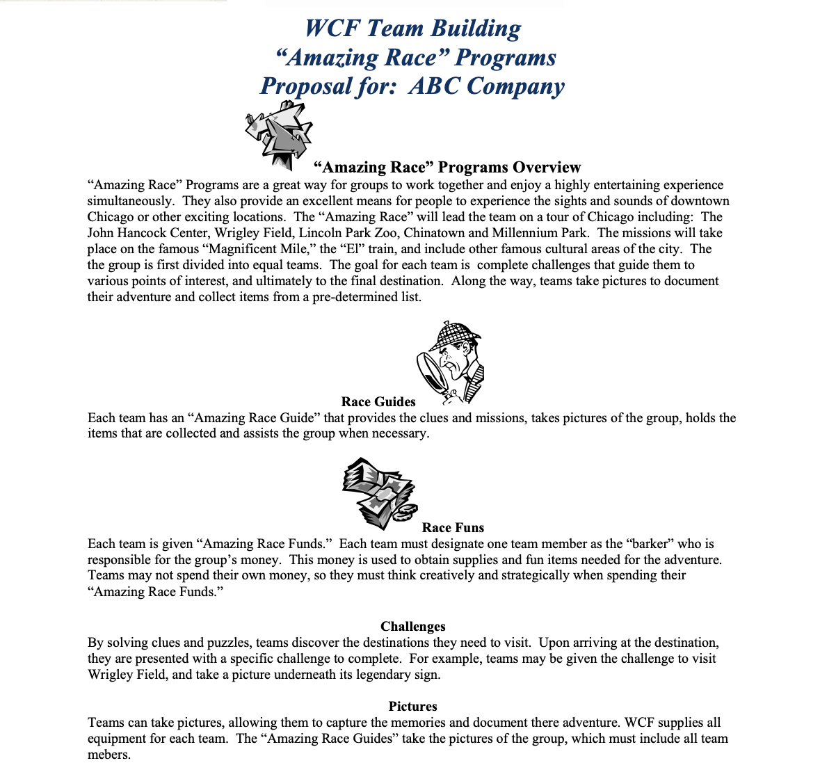 This is a sample proposal for ABC Company. This is to gauge