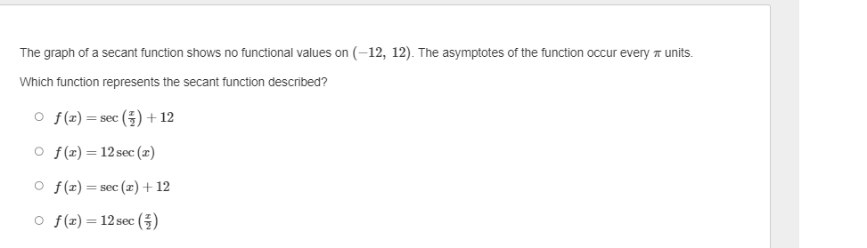 -) o f(x) = -2cos (# - I of(x) =-2cos (nx-The table