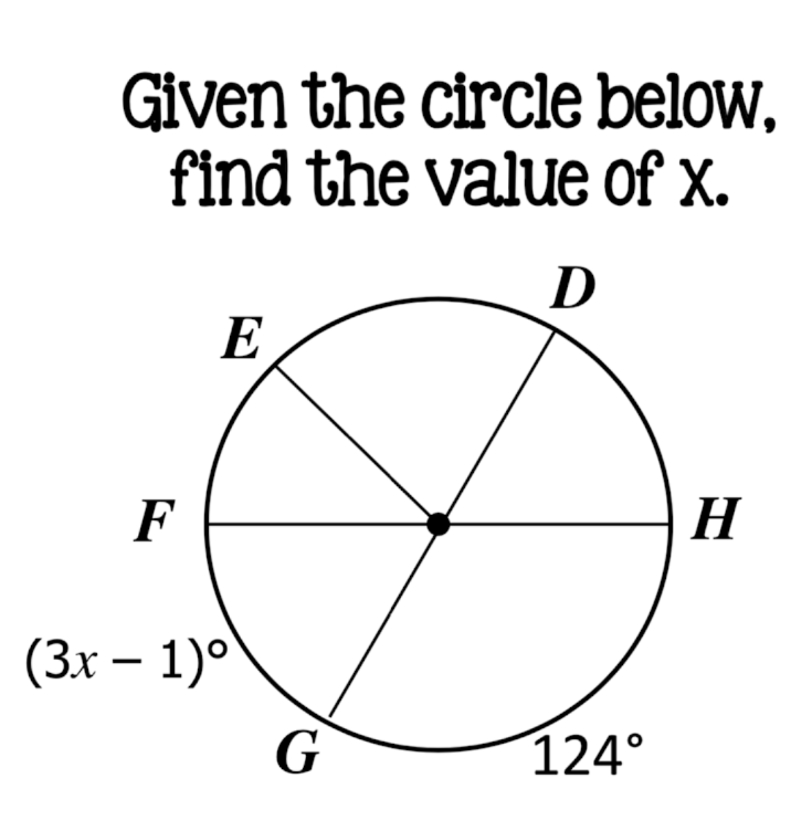 find the measure of AB. B A C 410 590 E DGiven