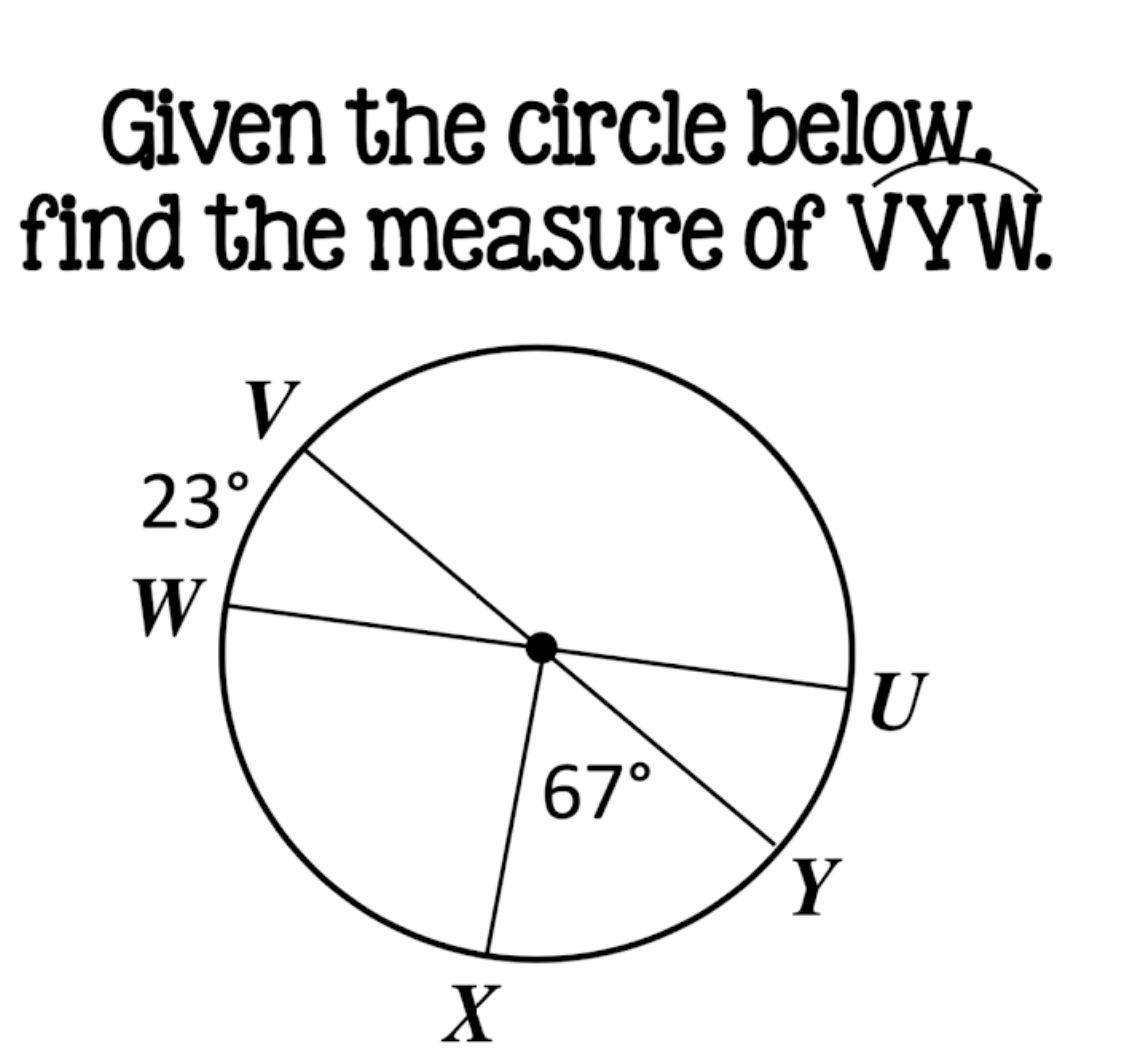 the circle below, find the value of X. M L (11x -