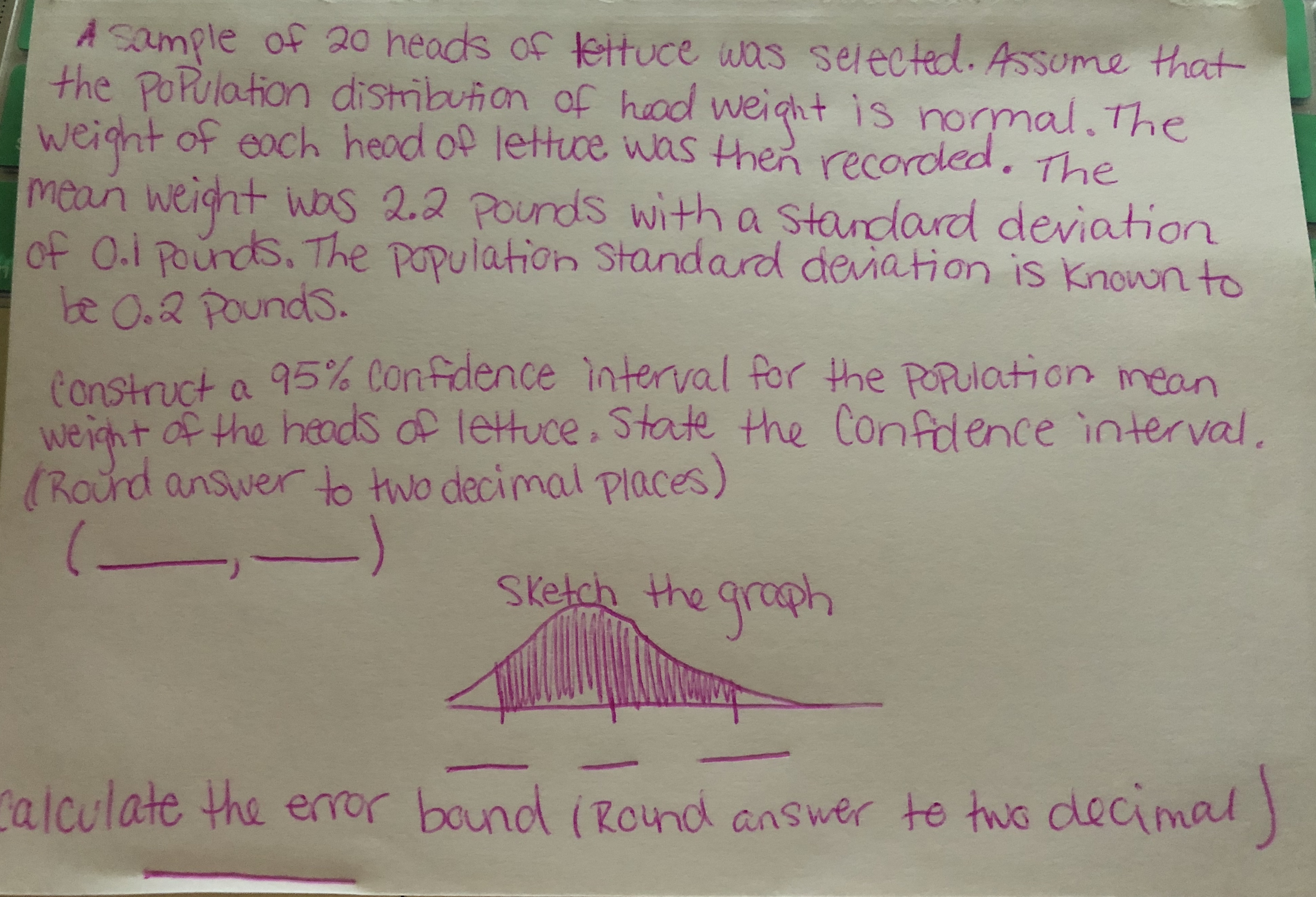 Needing help answering this question! Please show answer and explain how you