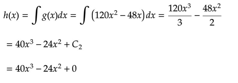 as () = (), naming the constant of integration 4, and letting