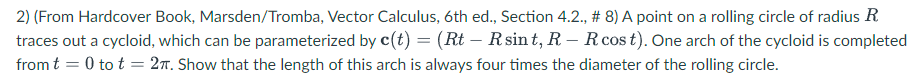 2) (From Hardcover Book, Marsden/Tromba, Vector Calculus, 6th ed., Section 4.2.,