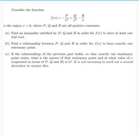  Consider the function n the region r > 0, where P.