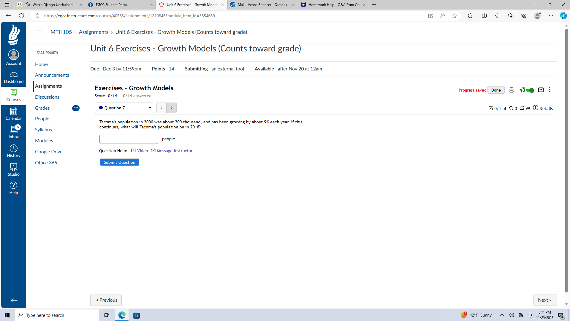 X & https://egcc.instructure.com/courses/40363/assignments/1210846?module_item_id=3854639 A ... = MTH105 > Assignments > Unit 6