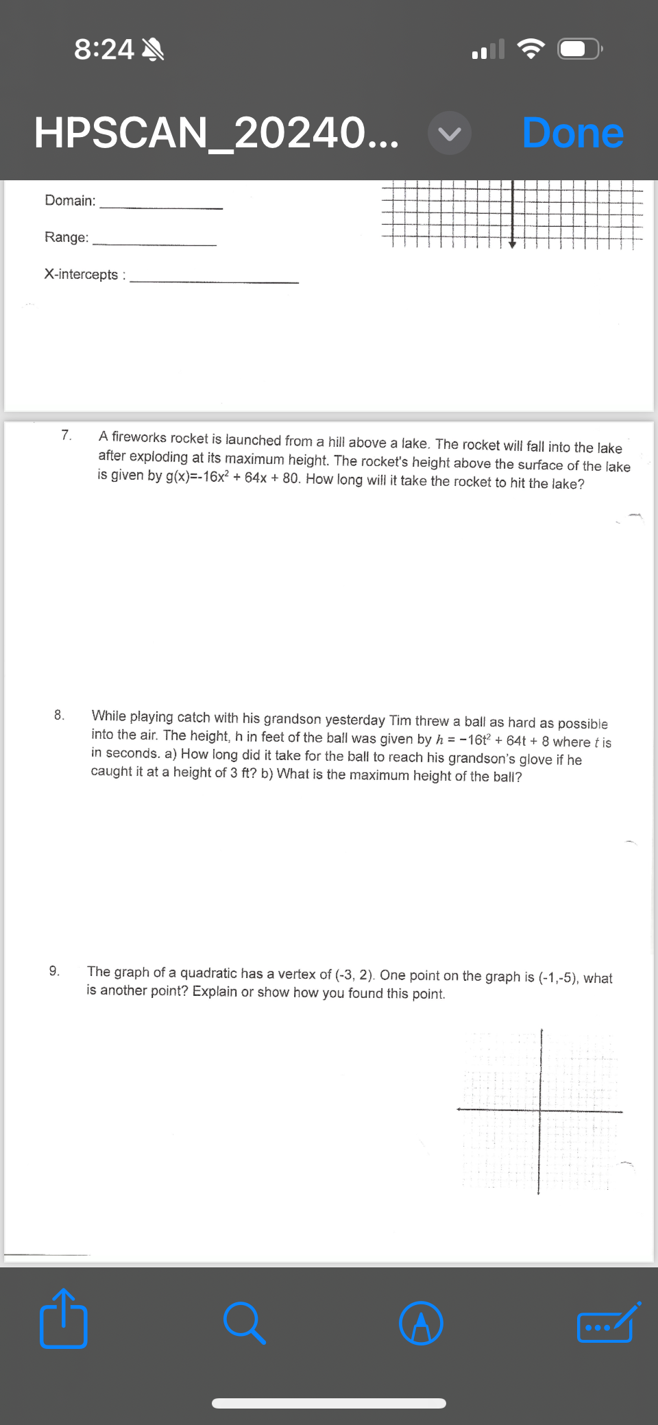 1. When 5 is subtracted from the square of a number, the