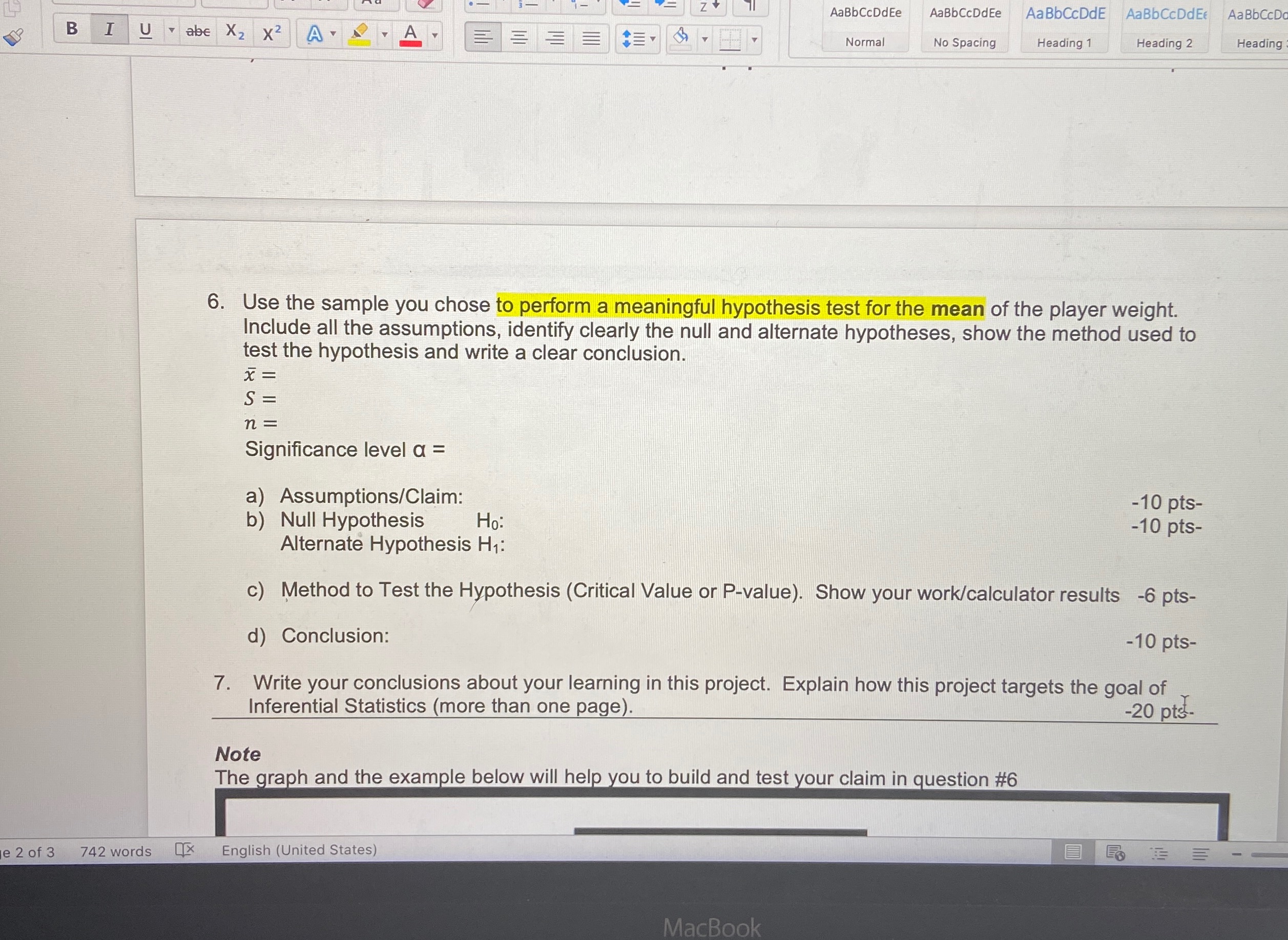 Statistic AaBbCcDdEe AaBbCcDdEe AaBbCcDdE AaBbCcDdE AaBbCcDo B I U v abe X2