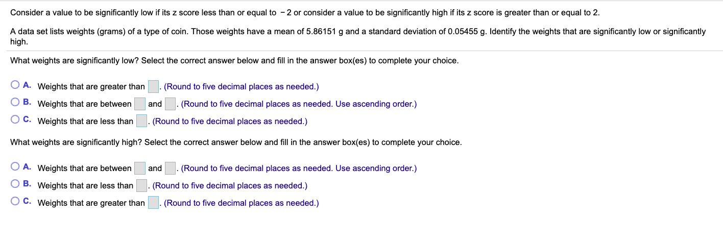 I need help sloving this applied statistics question Consider a value to