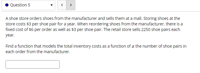 (d) On what interval is f decreasing? Decreasing:Question 2 The cost, in