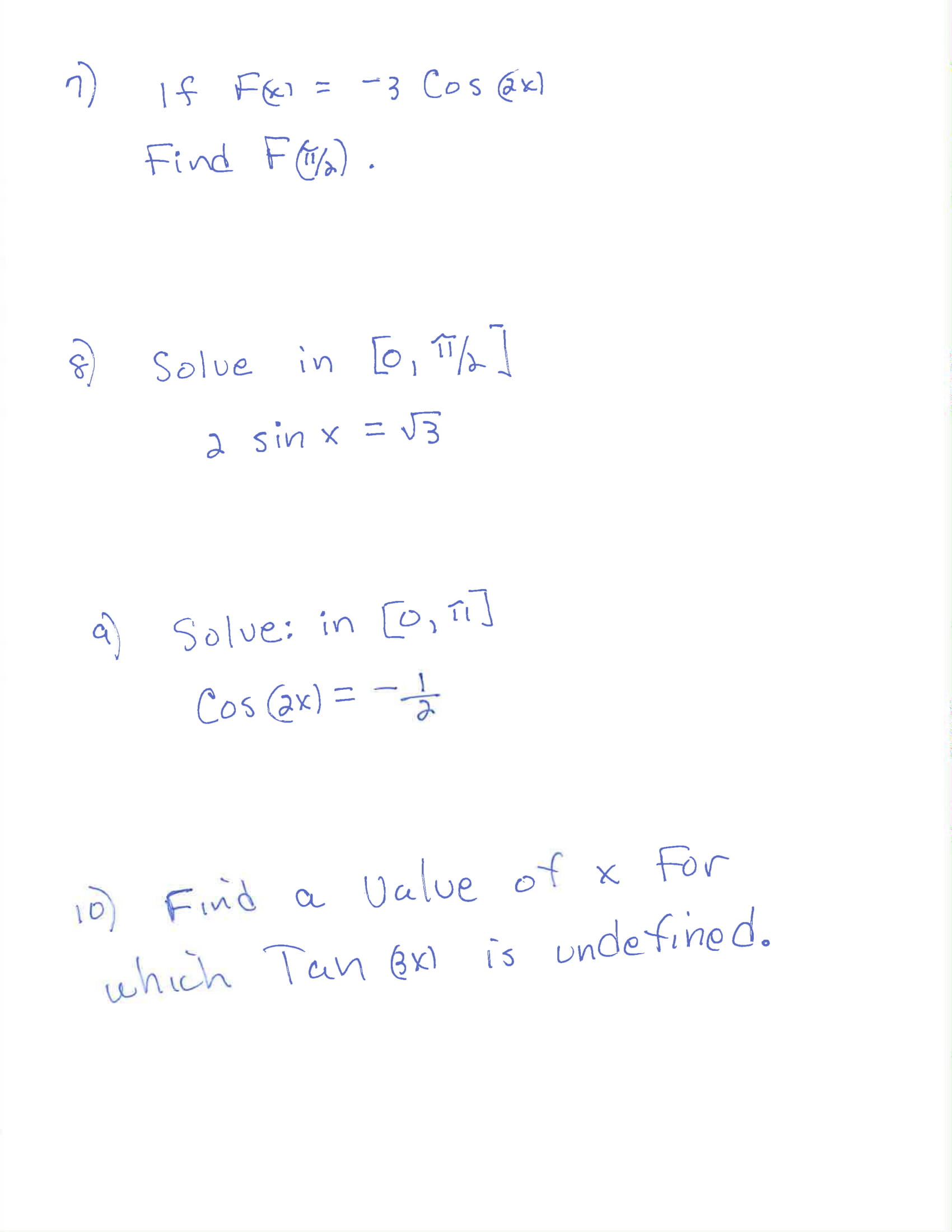 THE GRAPHS!! \fIf F I = - 3 Cos ( 2 x