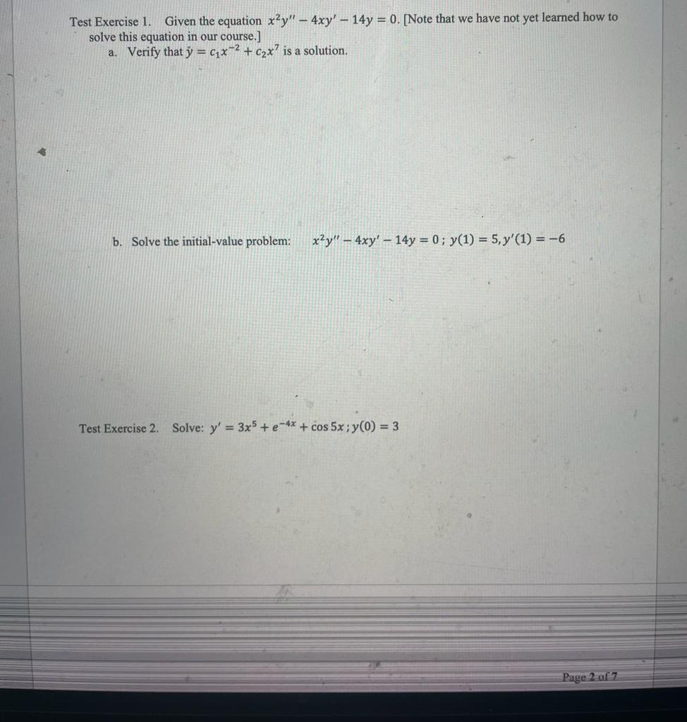 7x - 2' 7dx = t+dt = In|7x - 21 = =