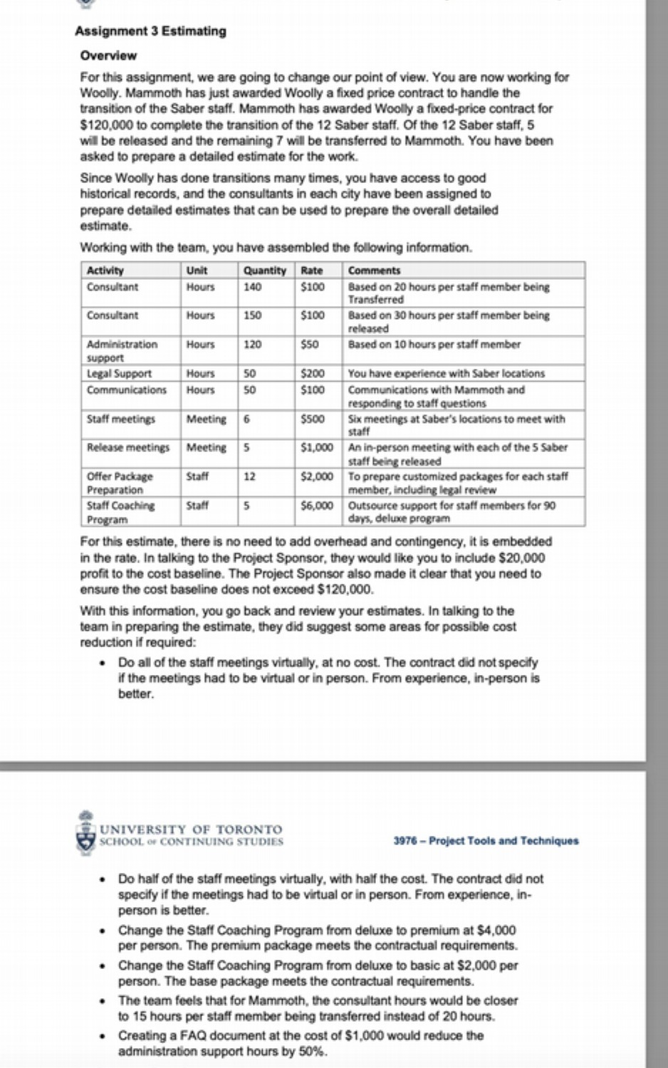  Assignment 3 Estimating Overview For this assignment, we are going to