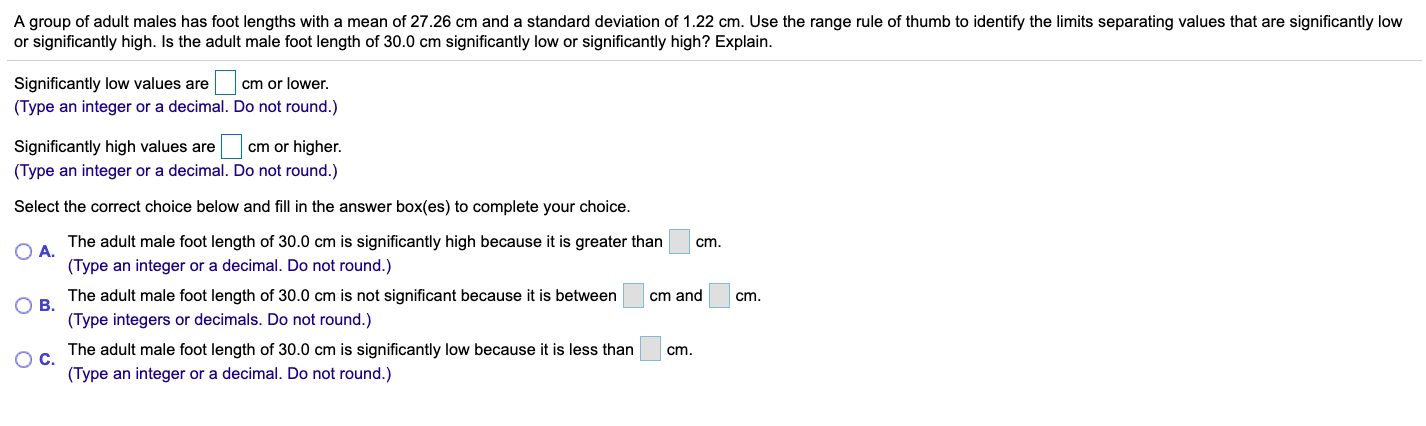 I need help sloving this applied statistics question A group of adult