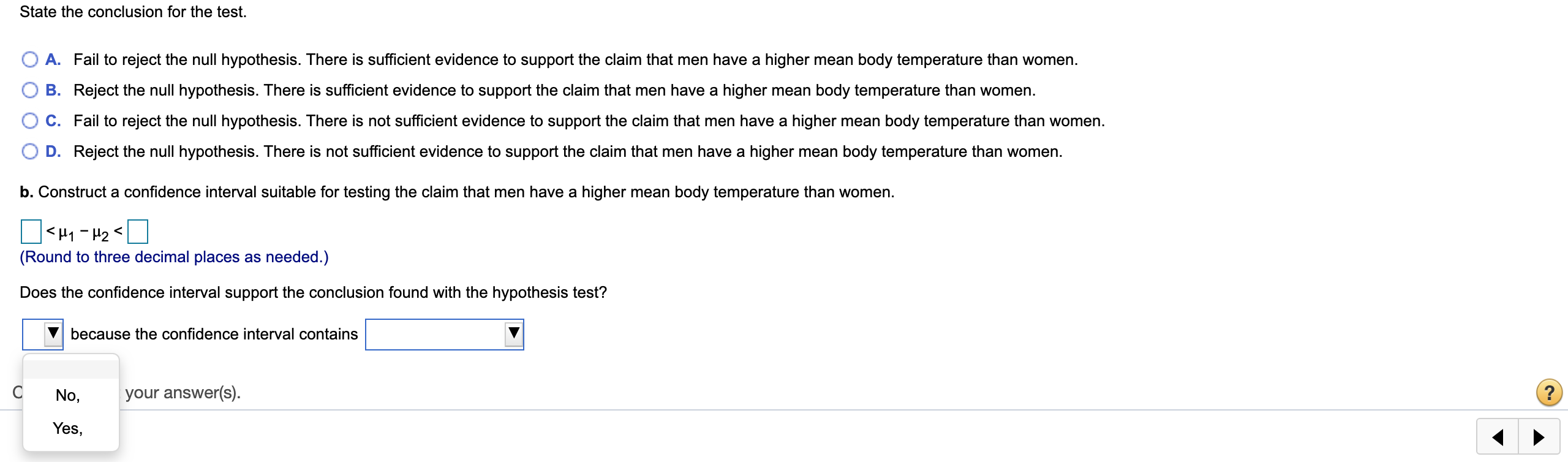 Hi, I need help with this question. I need help solving test