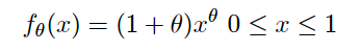 are independently and identically distributed (iid) and have the following density function:
