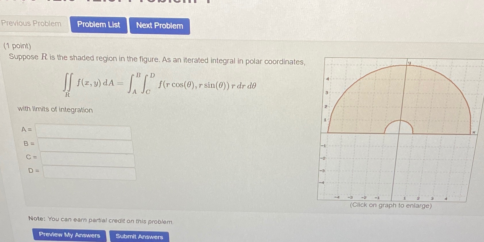  Previous Problem Problem List Next Problem (1 point) Suppose R is