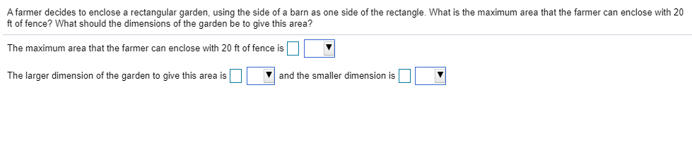 how do I solve this HW problem? A farmer decides to enclose