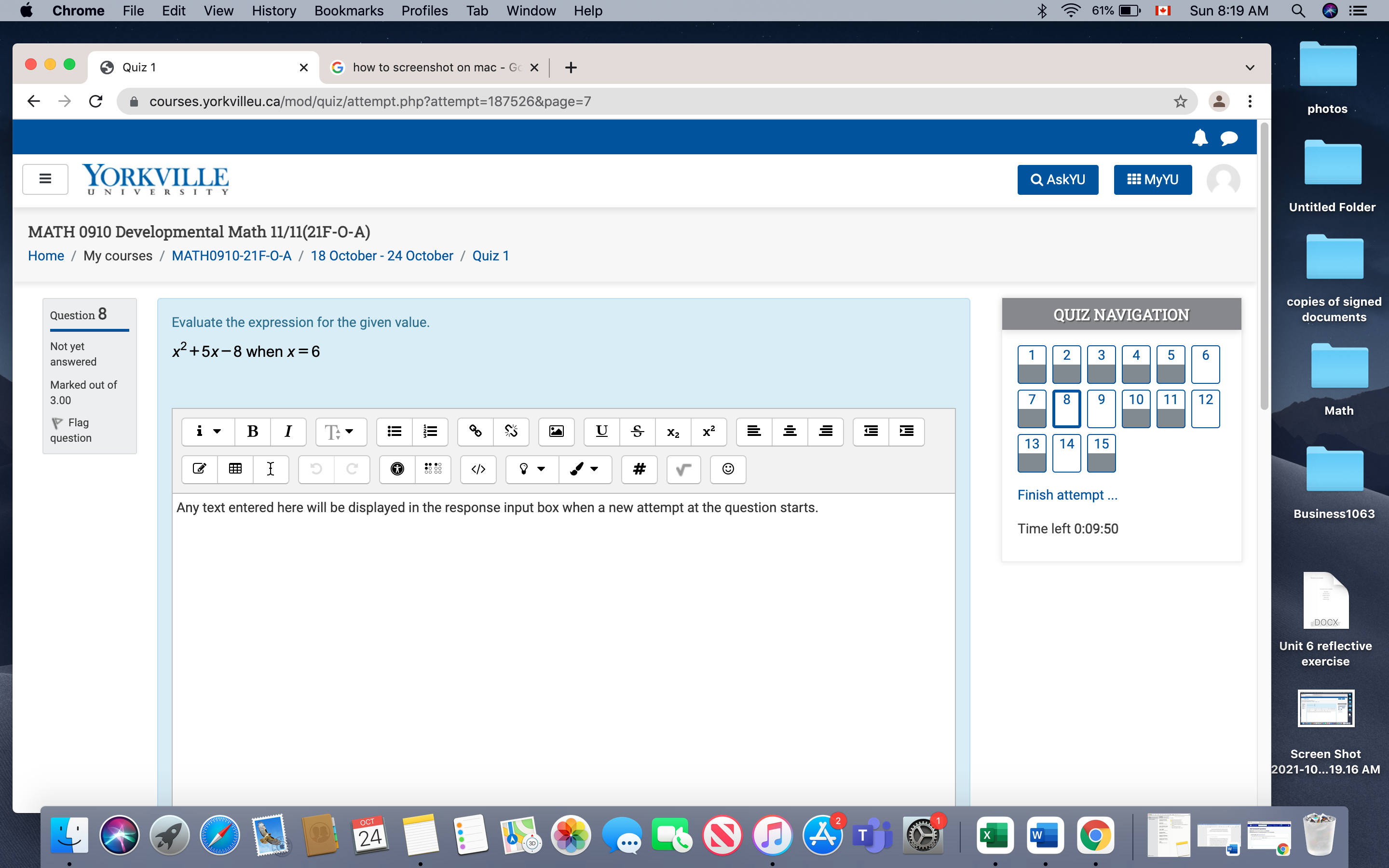 Chrome File Edit View History Bookmarks Profiles Tab Window Help *