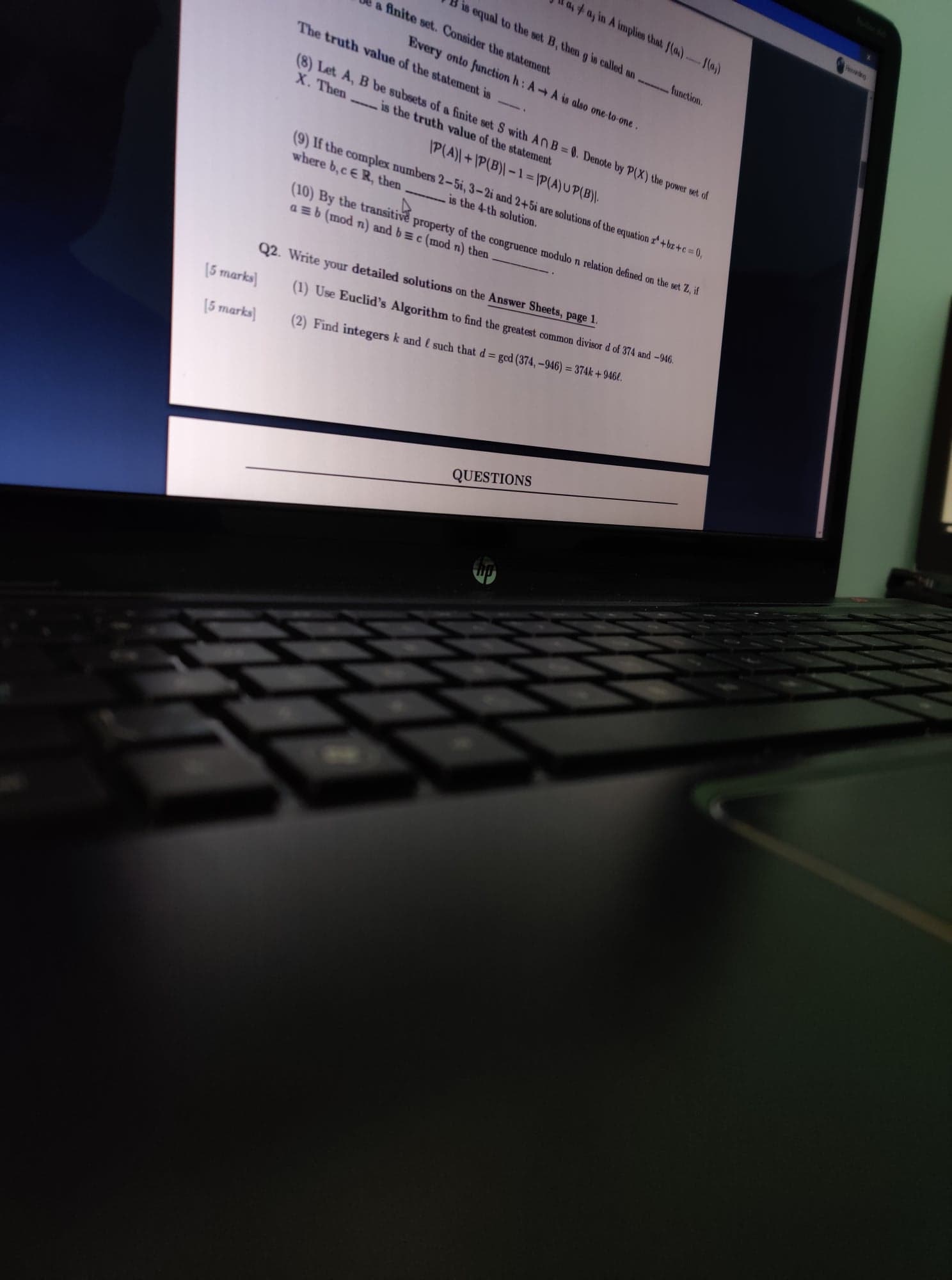 can you help with this proofs (algebra) question. (question 2). I only