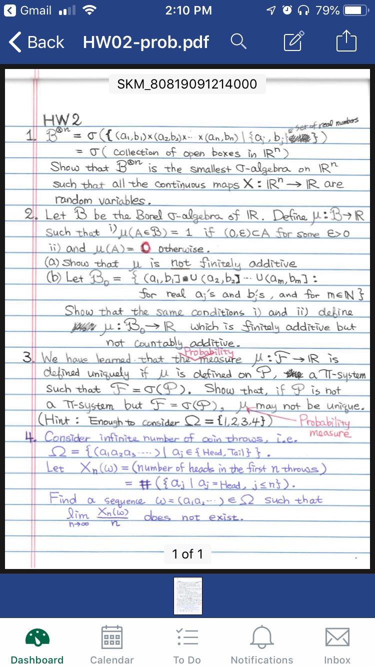  IR are random variables . 2! Let B be the Borel