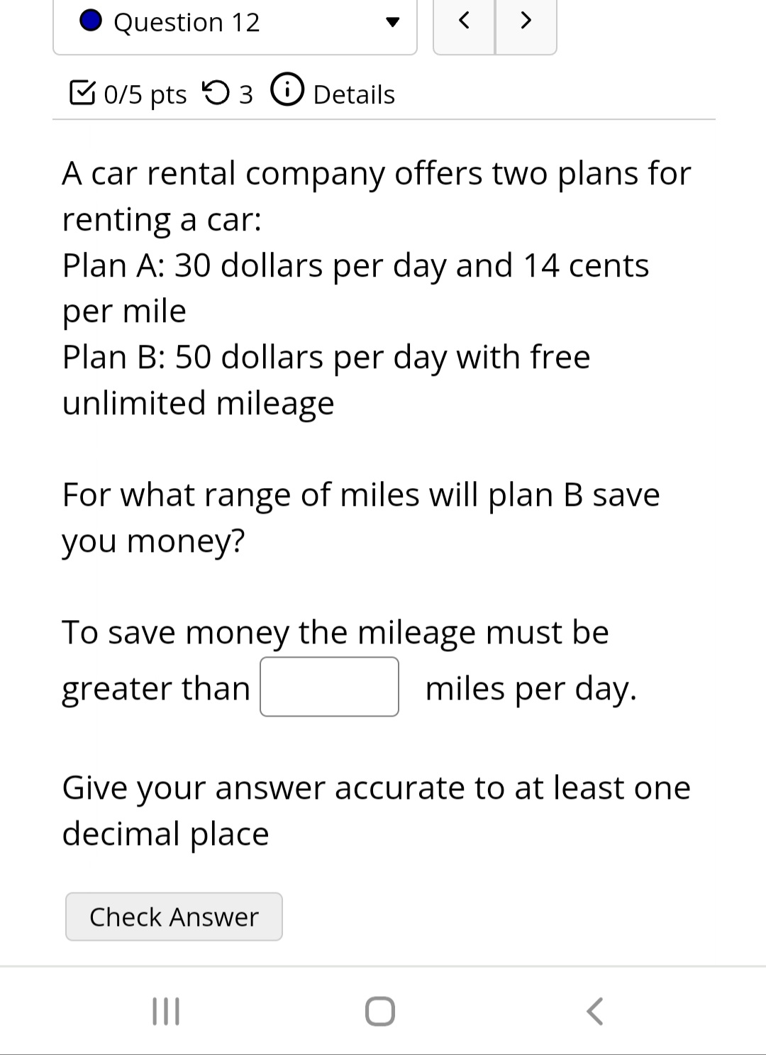 is: Select an answer The initial value in this equation is: Select