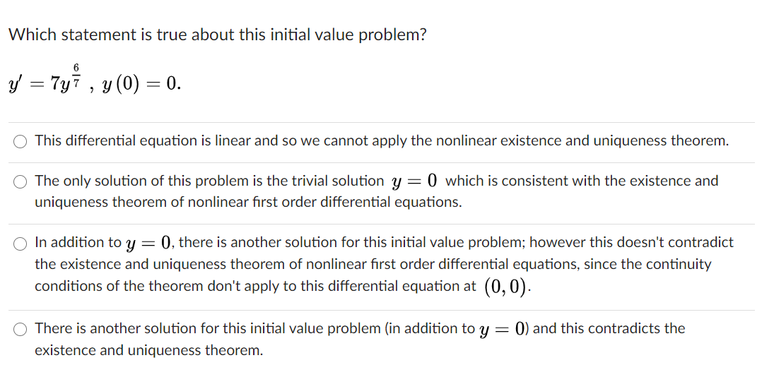 need only the correct option no need for explaination Which statement is