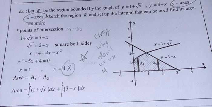 why dont we use 4? Ex : Let R be the region
