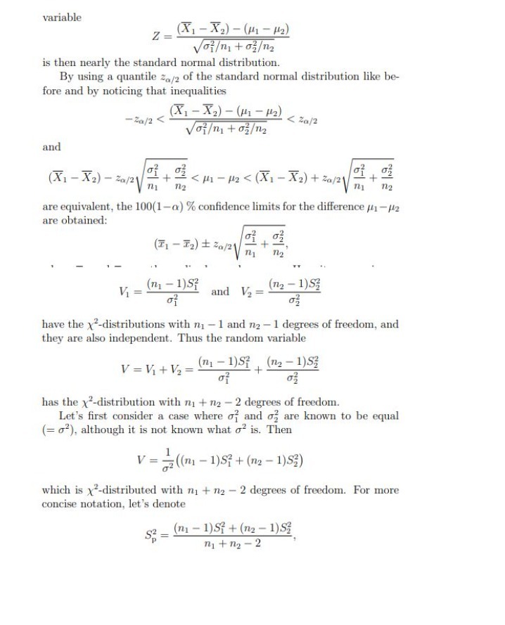 variable Z = (X1 - X2) - (141 -142) Voi/m +