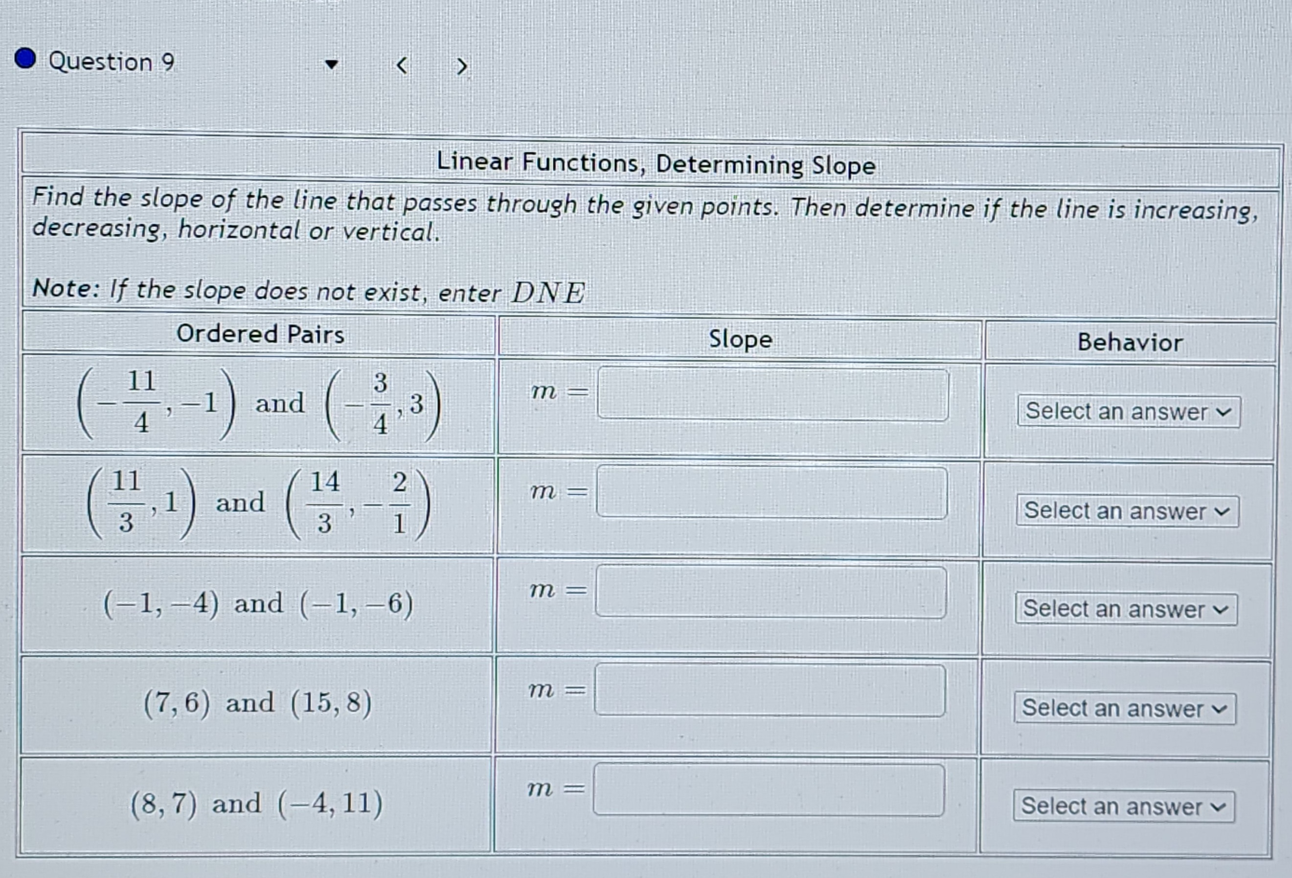 water in a play pool as time elapses. Determine the average rates
