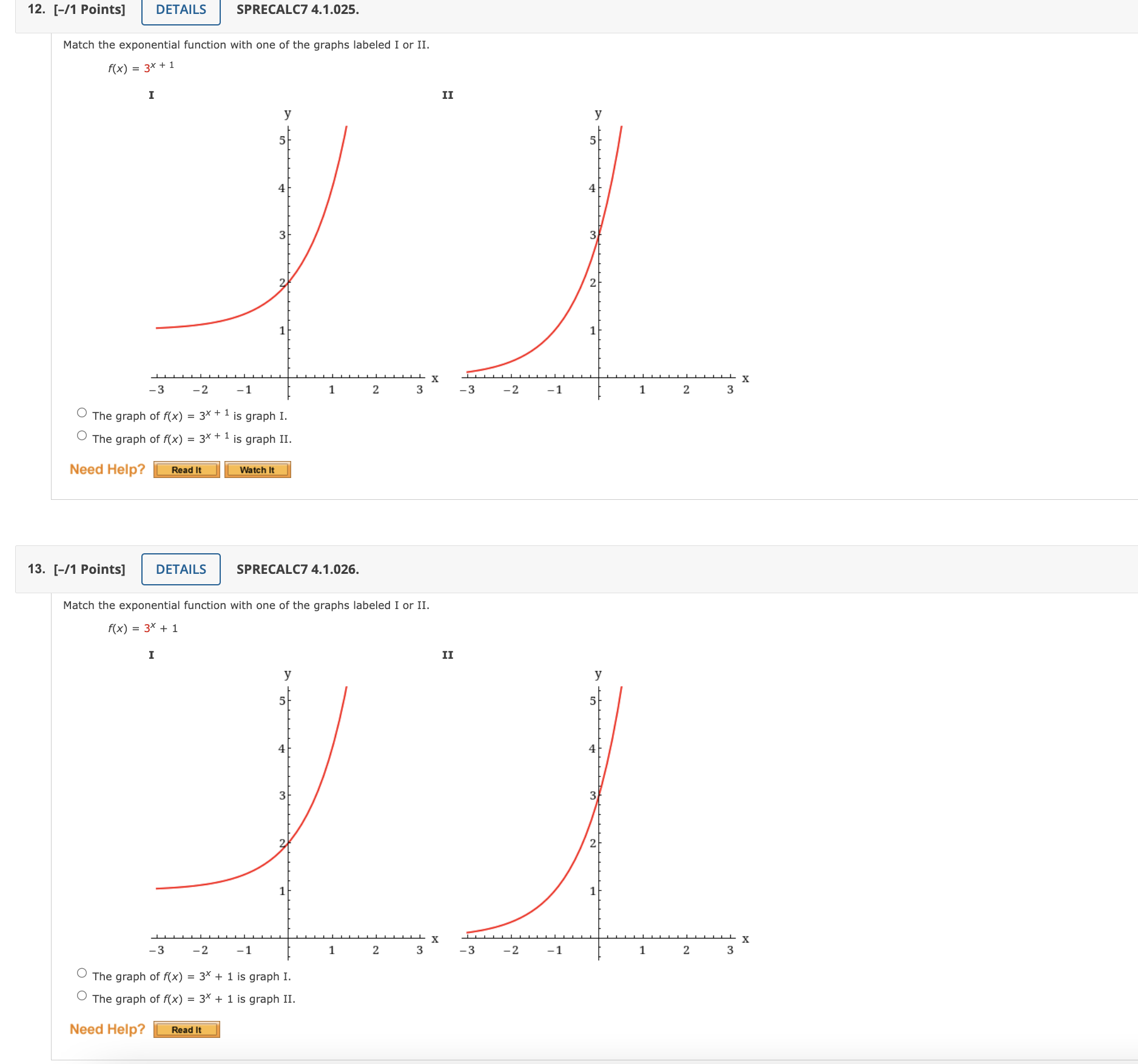 M) = -Z"' (C) fix} = 2* (d) M) = 2" Need