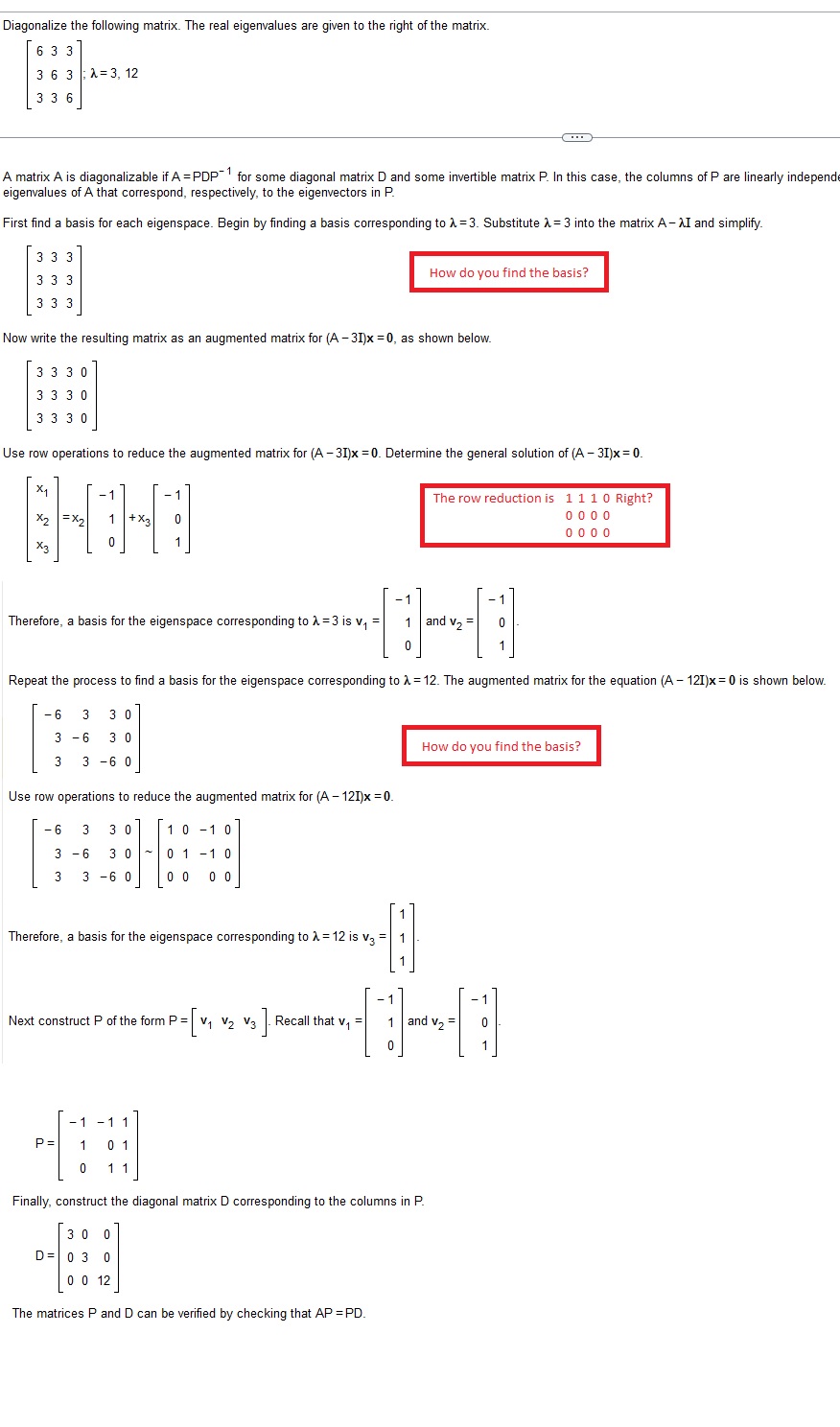 I am trying to follow along with an example problem but there