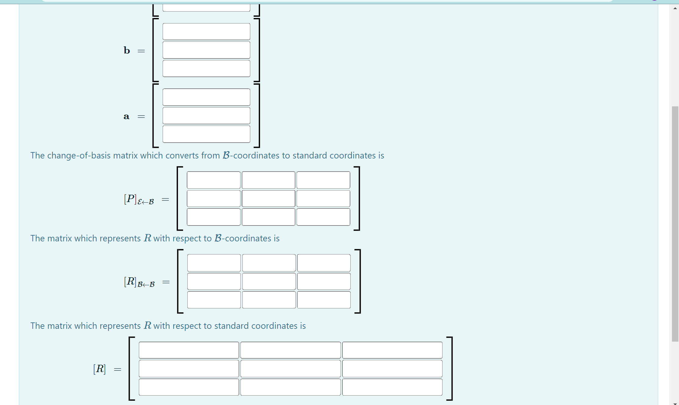 to the eigenvalue 1 = -1 BE1 = (b) Find a basis