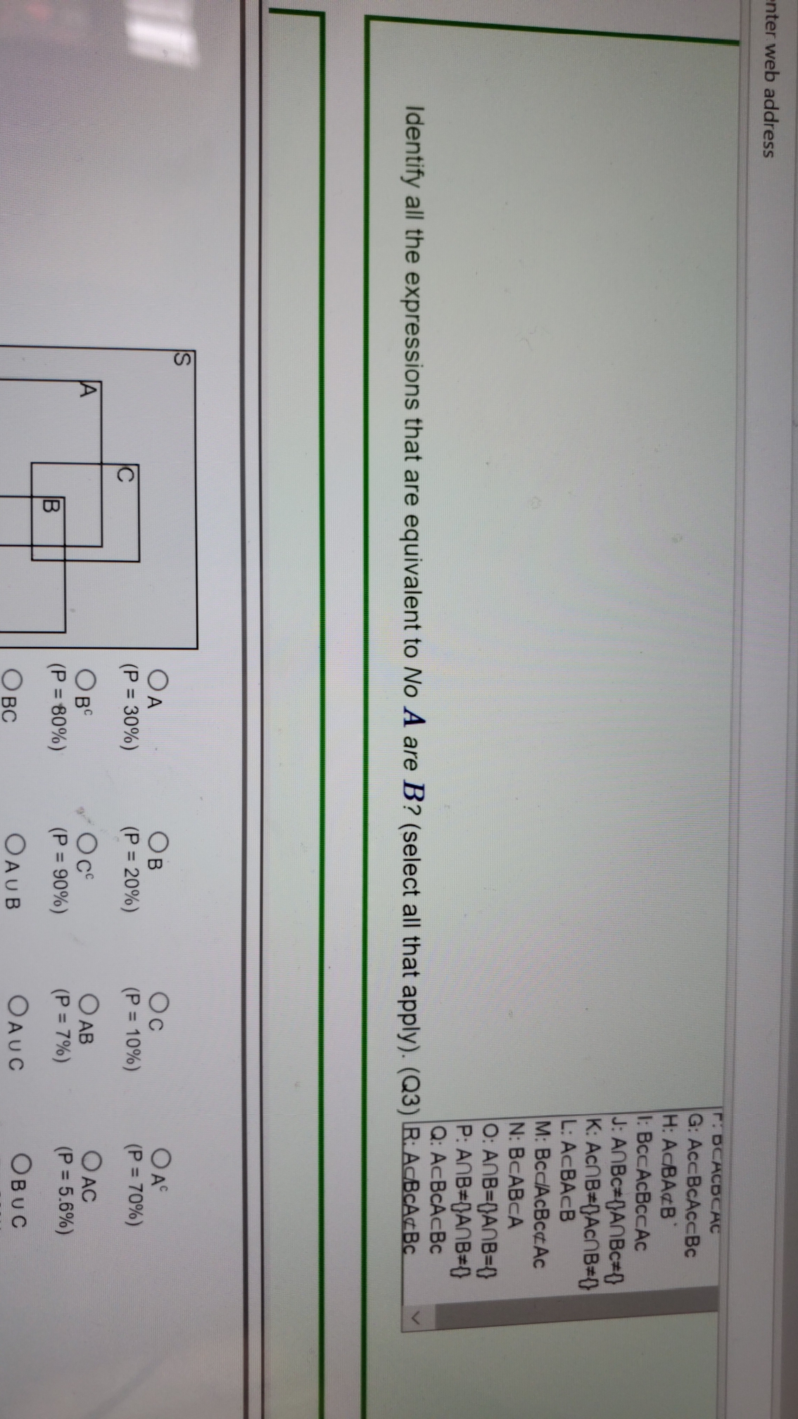 and let B be animals that lay eggs. In quantifier notation, what