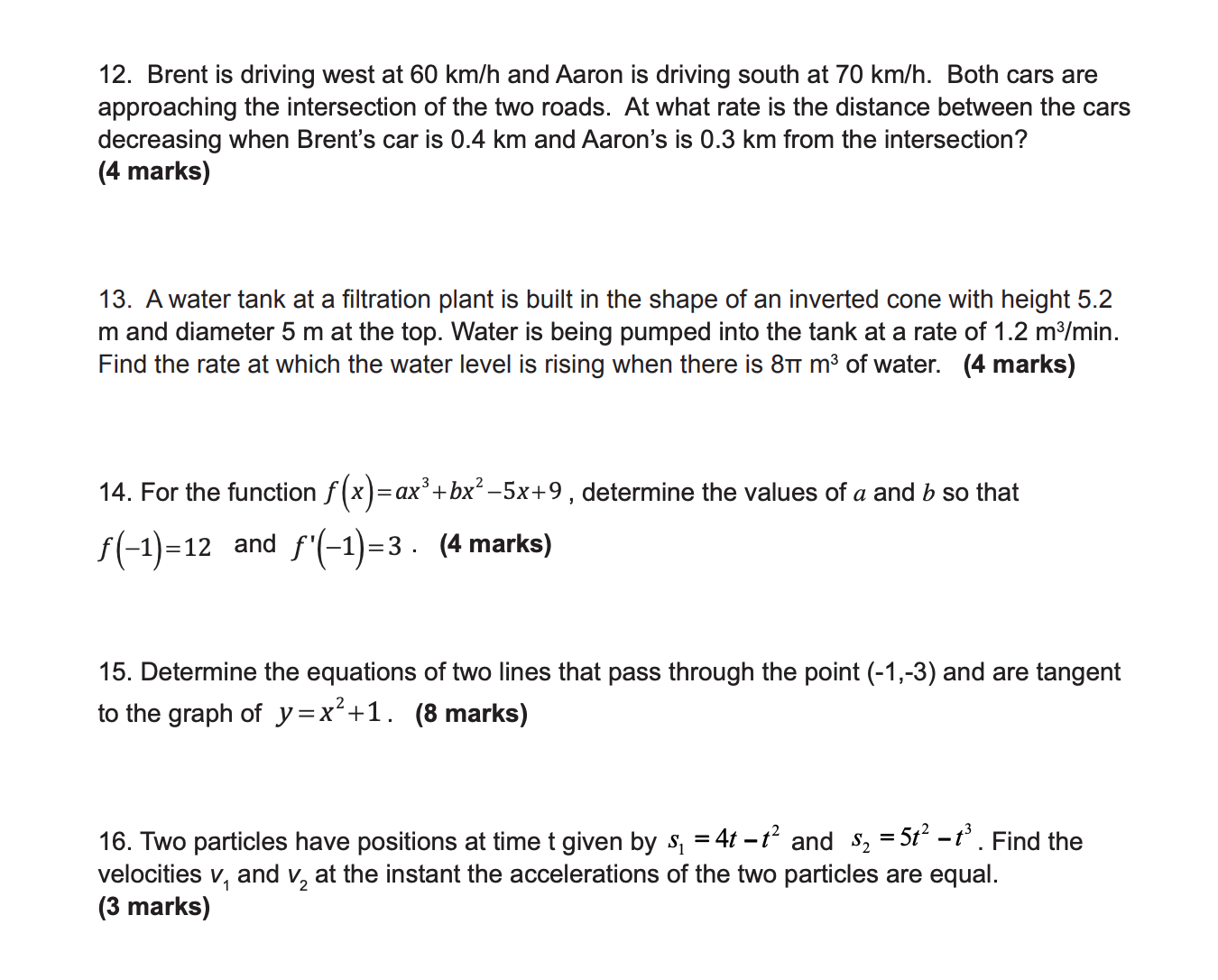 it in paper. 9. A construction worker accidently drops a hammer from