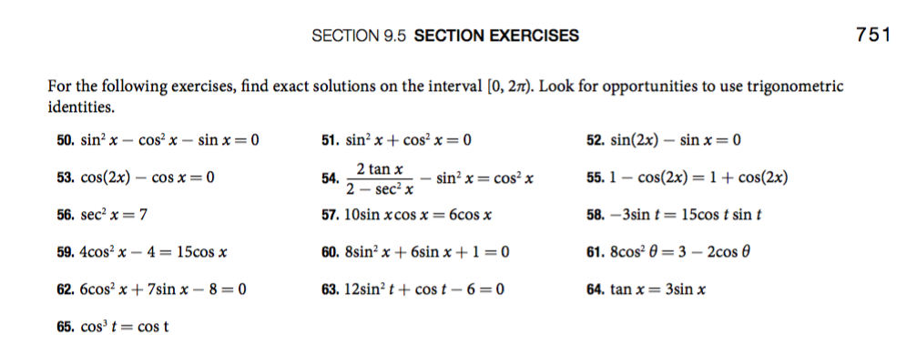 sec (2). Explain how this can be done using the cosine function