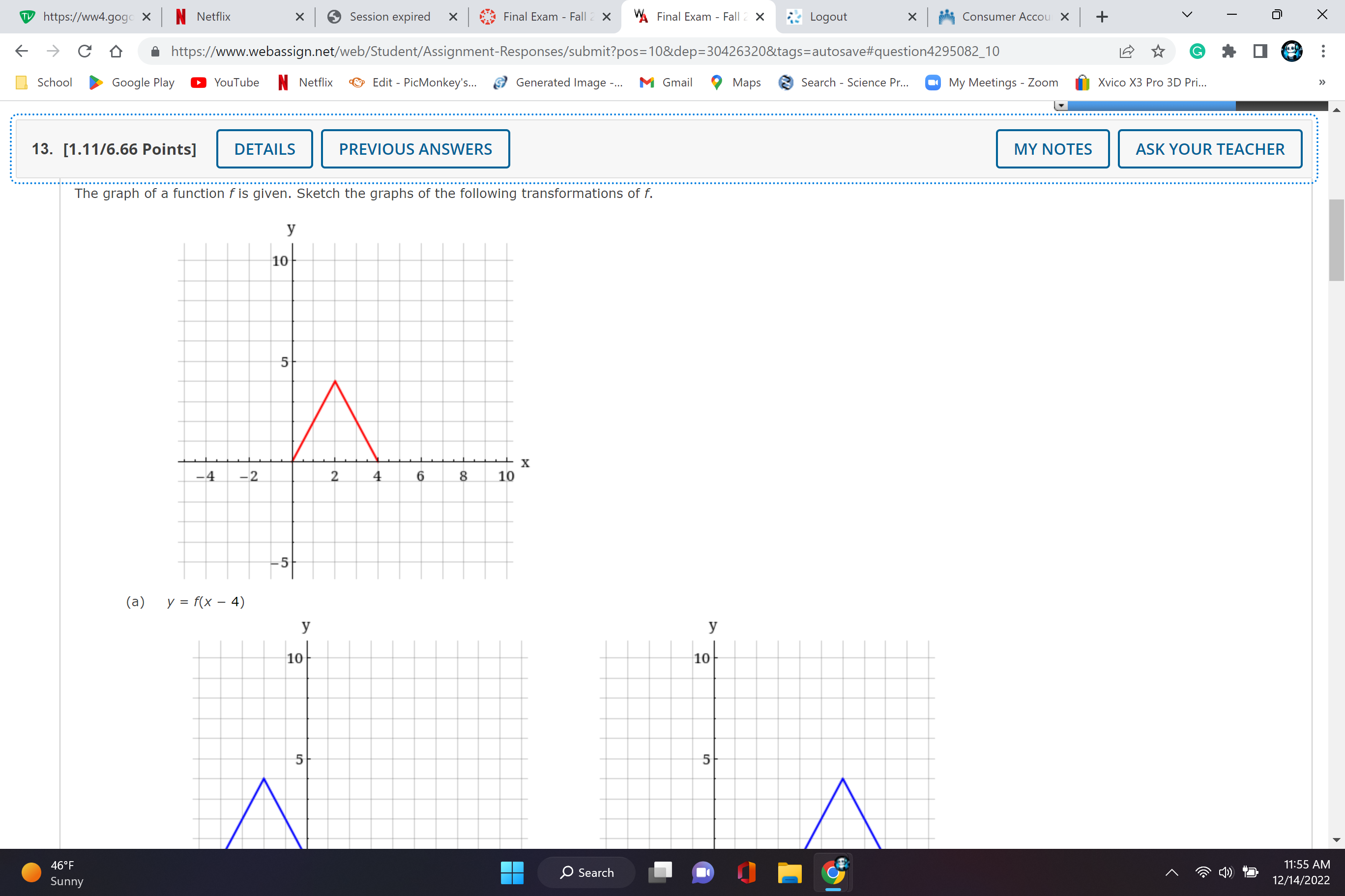 - Fall 2 X A Final Exam - Fall 2 X Logout