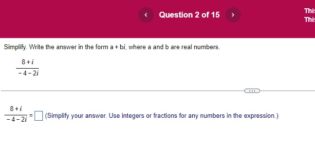 quiz Given the following function, (a) find the vertex; (b) determine whether