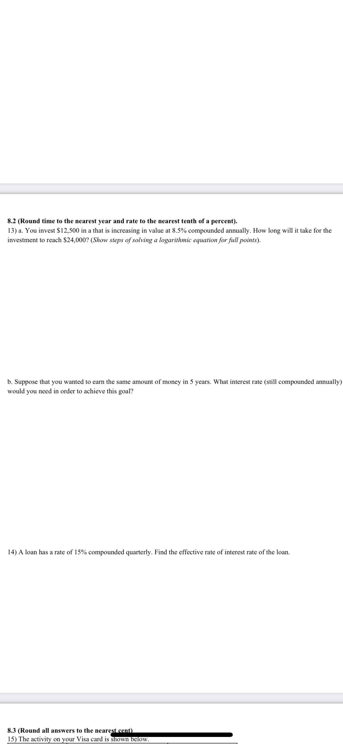 --... Q .. . 8.4 (When necessary, round answers up to the